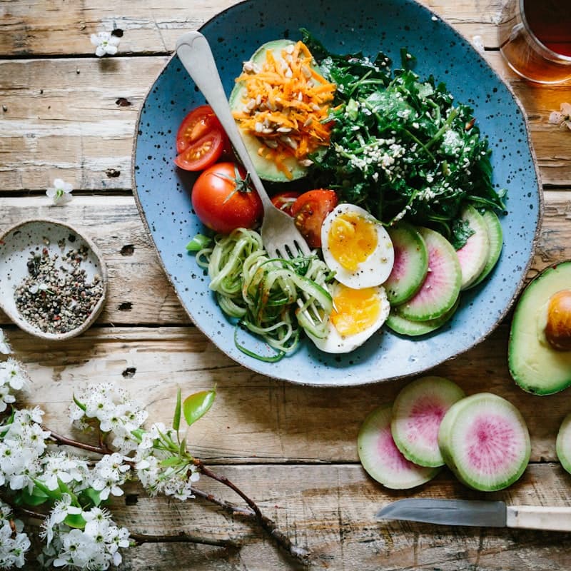 Fresh healthy meal for appetite support
